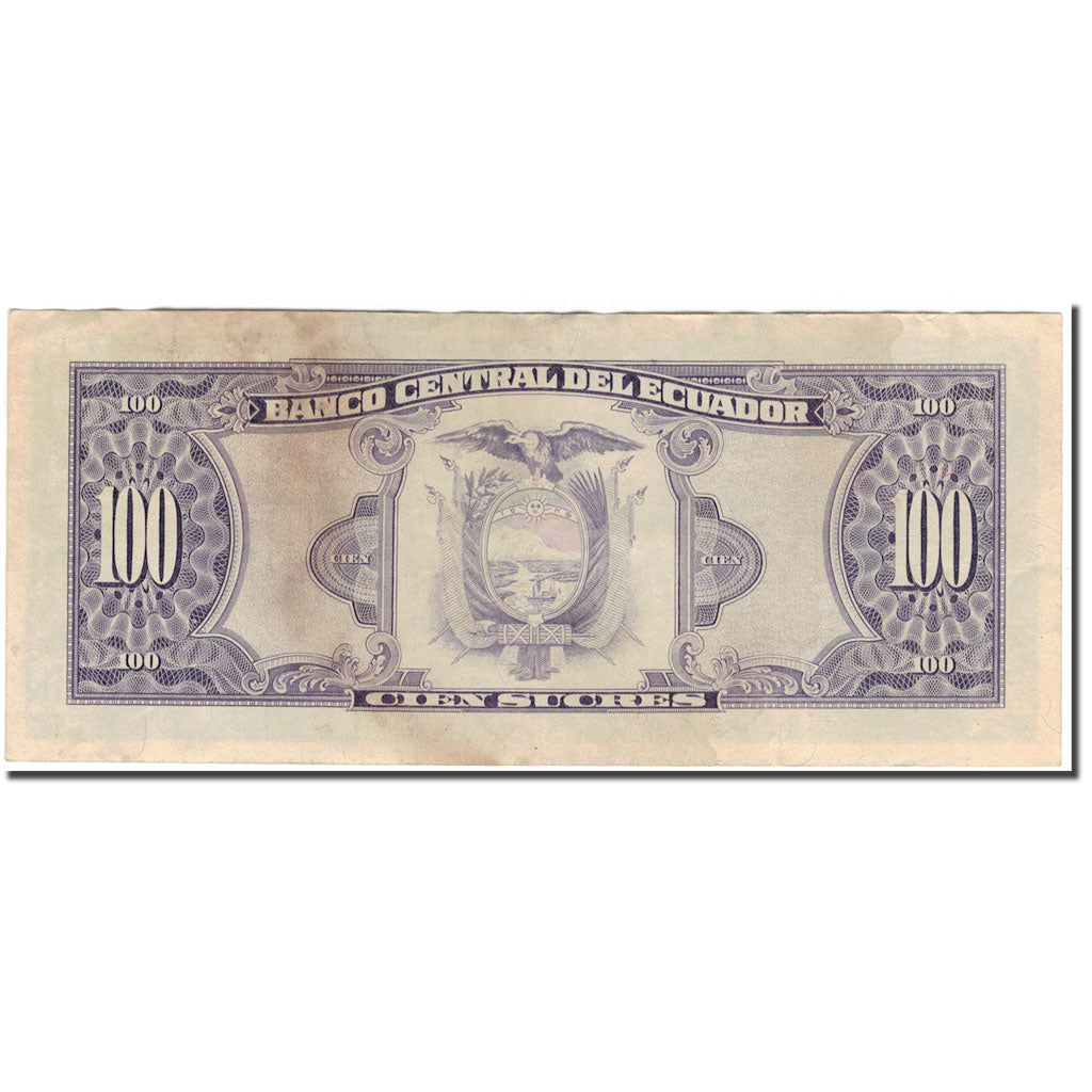 Banknote, Ecuador, 100 Sucres, 1988-06-08, KM:123Aa, VF(20-25)