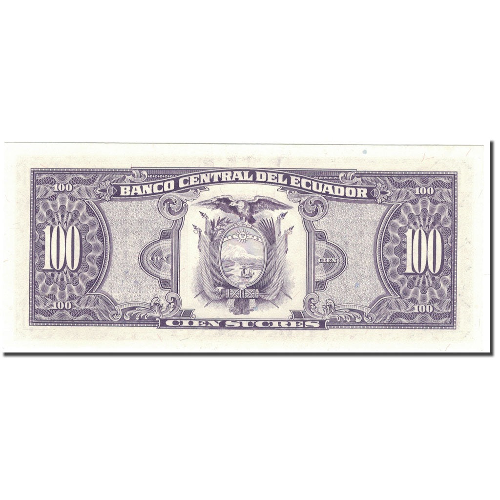 Banknote, Ecuador, 100 Sucres, 1997-04-03, KM:123Ad, UNC(65-70)