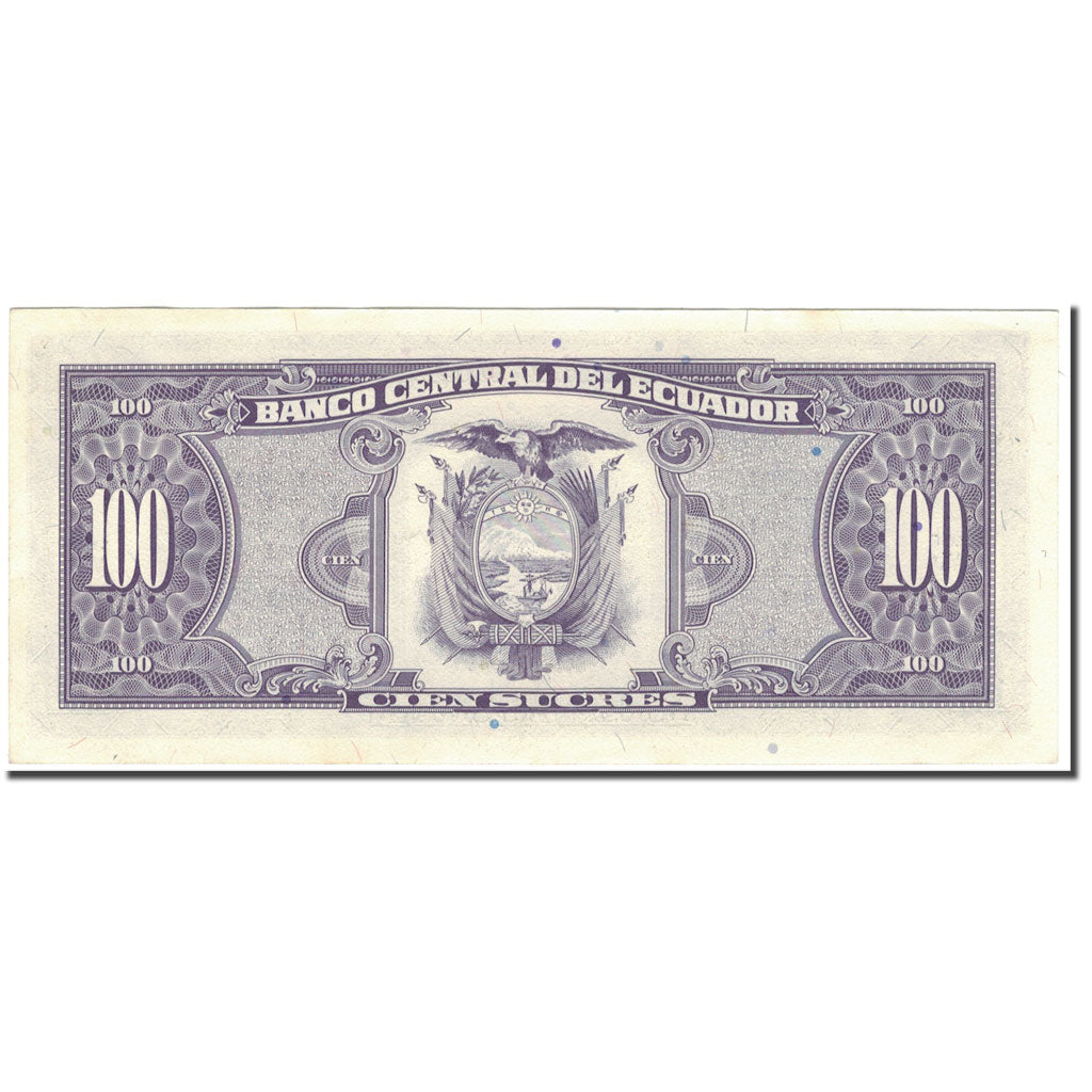 Banknote, Ecuador, 100 Sucres, 1992-12-04, KM:123Ab, UNC(63)