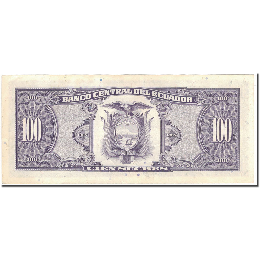Banknote, Ecuador, 100 Sucres, 1991-10-11, KM:123Aa, AU(55-58)