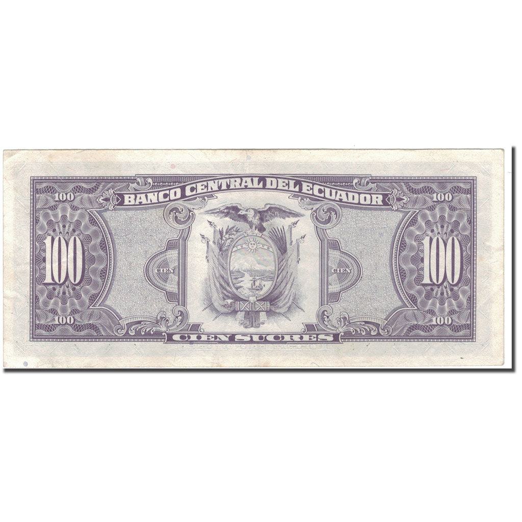 Biljet, Ecuador, 100 Sucres, 1994-02-21, KM:123Ac, SUP