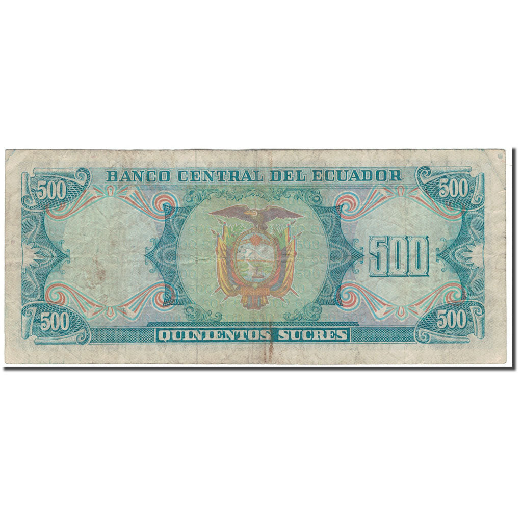 Banknote, Ecuador, 500 Sucres, 1984-09-05, KM:124a, F(12-15)