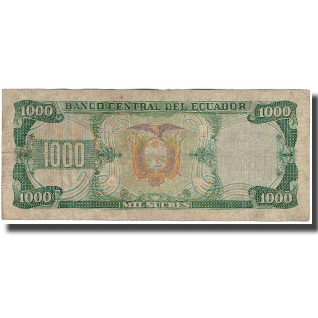 Banknote, Ecuador, 1000 Sucres, 1986-09-29, KM:125a, VG(8-10)