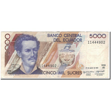 Banknote, Ecuador, 5000 Sucres, 1993-08-20, KM:128a, VF(20-25)