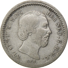 NETHERLANDS, 5 Cents, 1850, KM #91, EF(40-45), Silver, 12.5, 0.66