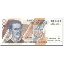 Banknote, Ecuador, 5000 Sucres, 1995-01-31, KM:128b, UNC(65-70)