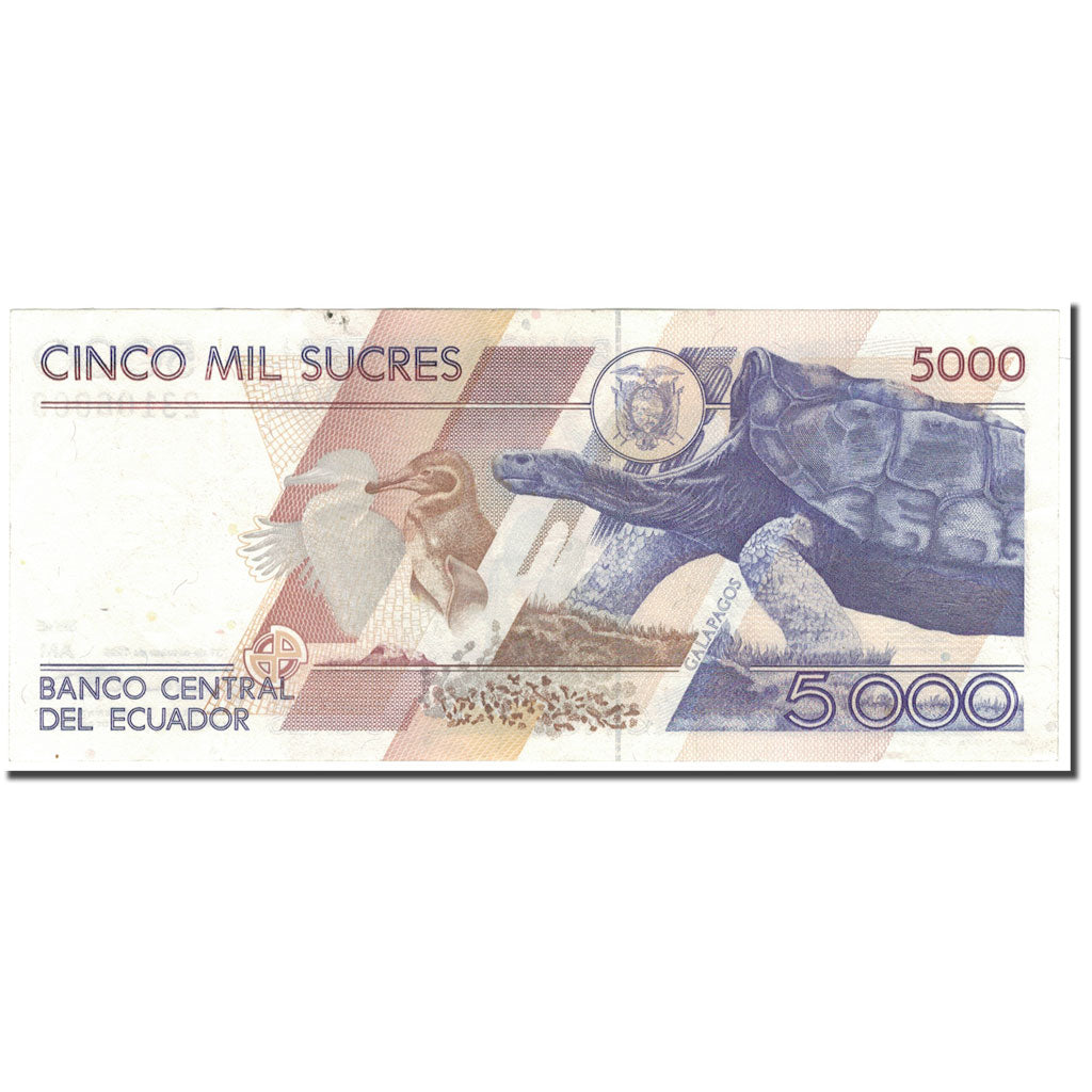 Banknote, Ecuador, 5000 Sucres, 1996-10-31, KM:128b, EF(40-45)