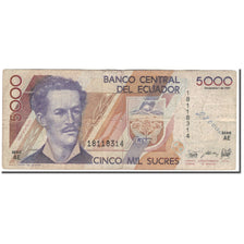 Banknote, Ecuador, 5000 Sucres, 1987-12-01, KM:126a, AG(1-3)