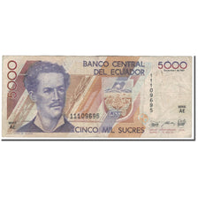 Banknote, Ecuador, 5000 Sucres, 1987-12-01, KM:126a, VG(8-10)