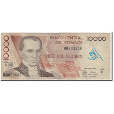 Banknote, Ecuador, 10,000 Sucres, 1988-07-30, KM:127a, AG(1-3)
