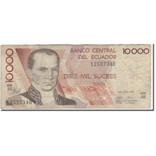 Banknote, Ecuador, 10,000 Sucres, 1988-07-30, KM:127a, AG(1-3)