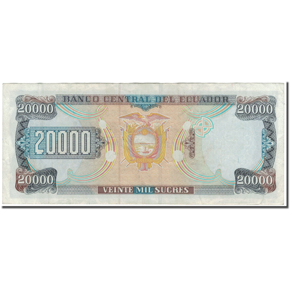 Banknote, Ecuador, 20,000 Sucres, 1998-10-05, KM:129c, VF(20-25)