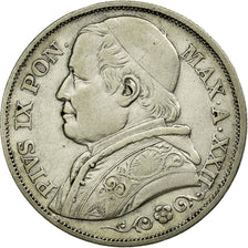 Munten, Italiaanse staten, PAPAL STATES, Pius IX, 2 Lire, 1867, Roma, ZF