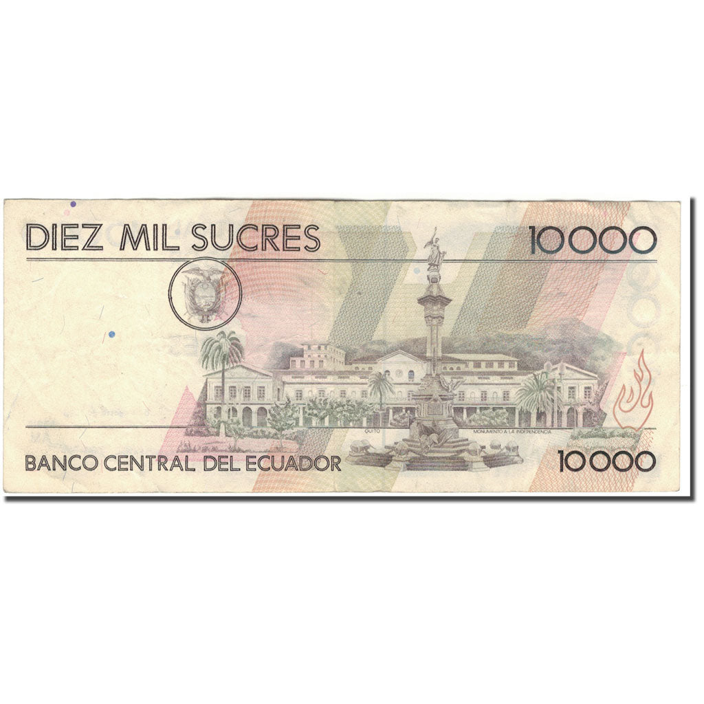 Banknote, Ecuador, 10,000 Sucres, 1995-08-08, KM:127b, VF(30-35)