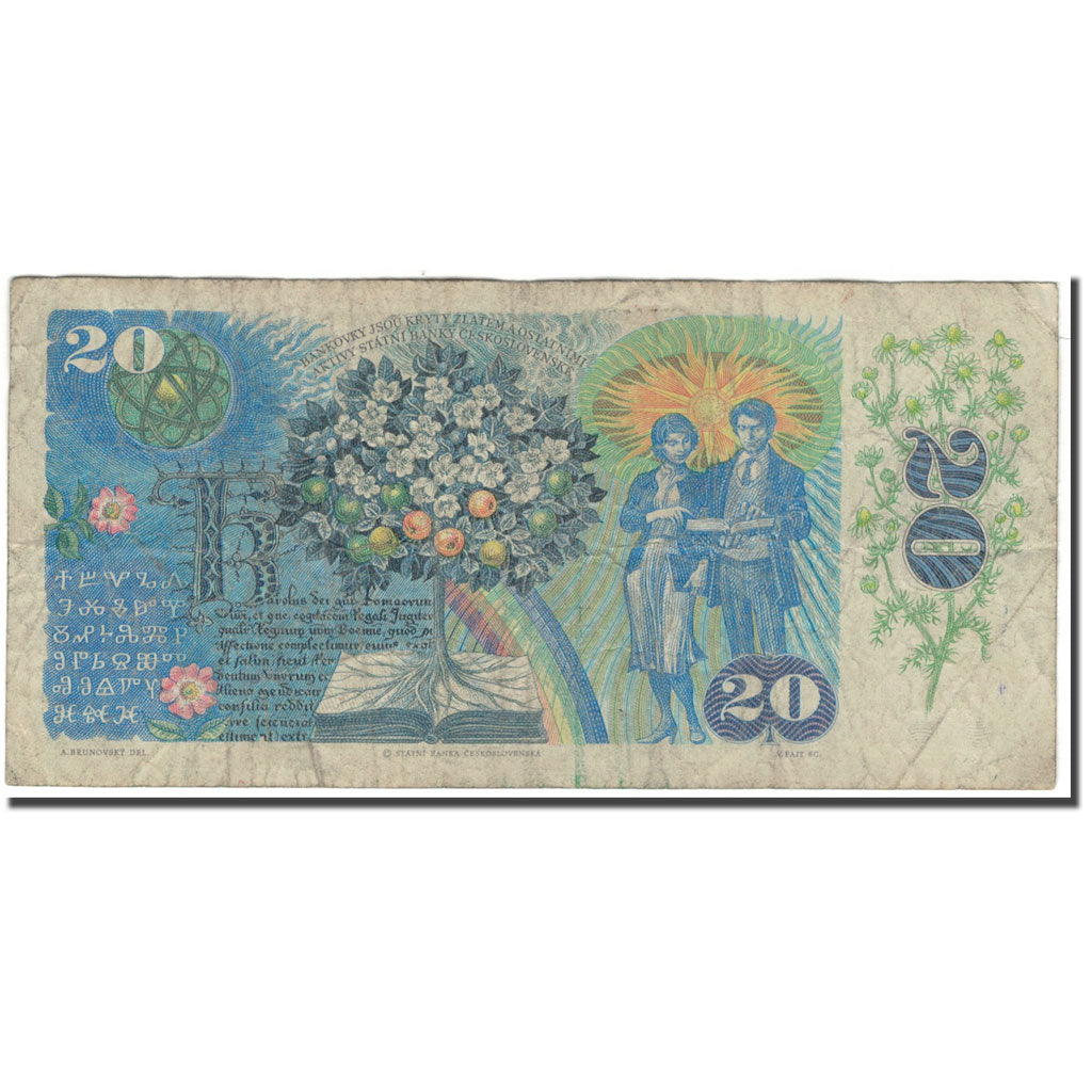 Banknote, Slovakia, 20 Korun, 1988, KM:15, VG(8-10)