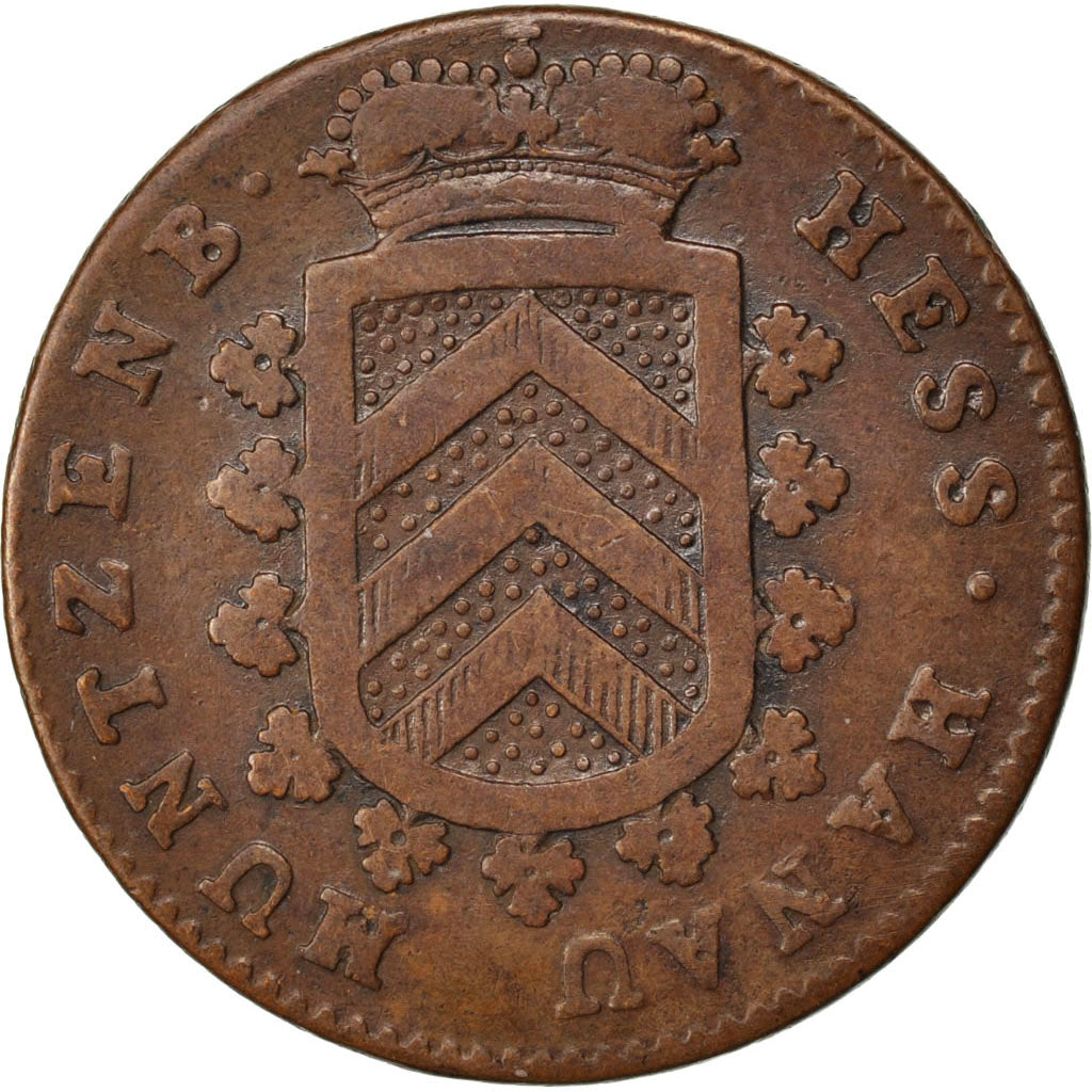 GERMAN STATES, Kreuzer, 1773, KM #111, EF(40-45), Copper, 7.85