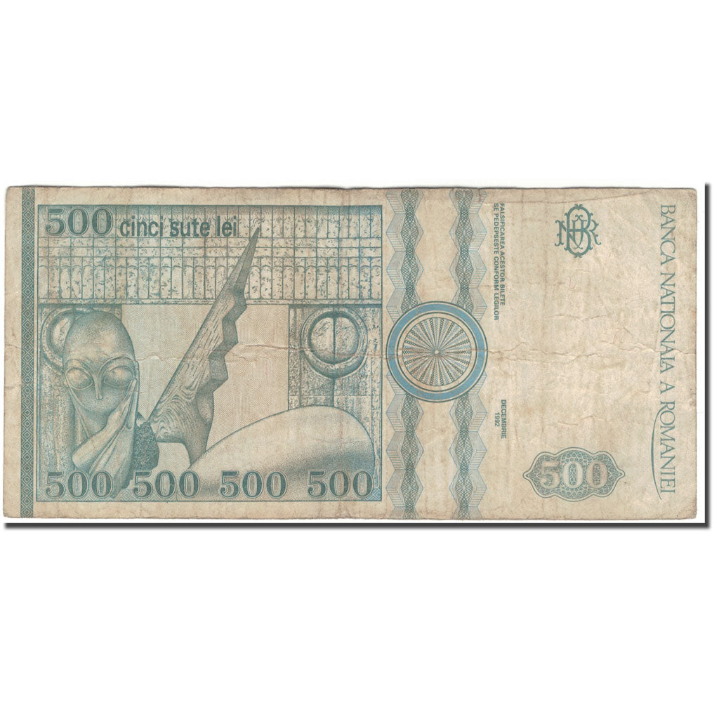 Banknote, Romania, 500 Lei, 1992, KM:101b, F(12-15)
