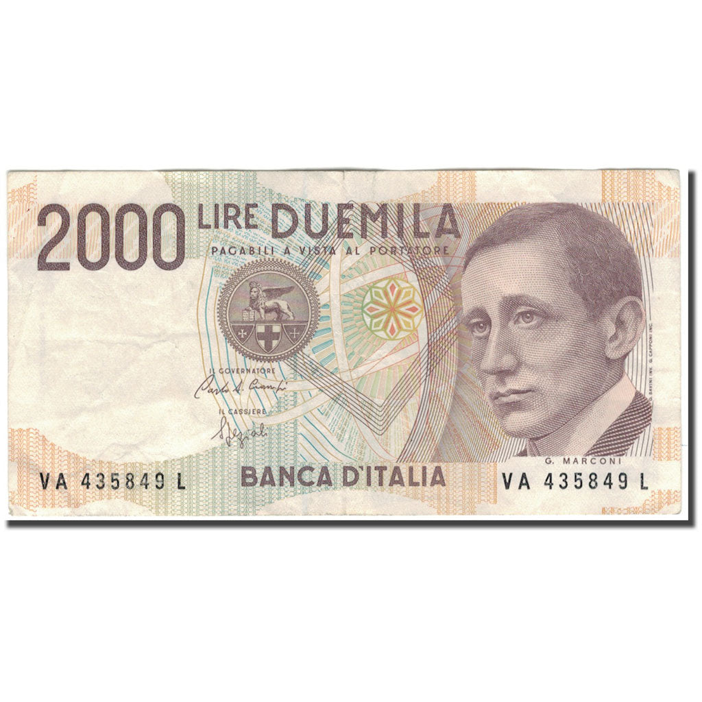 Banconote, Italia, 2000 Lire, 1990-10-03, KM:115, BB