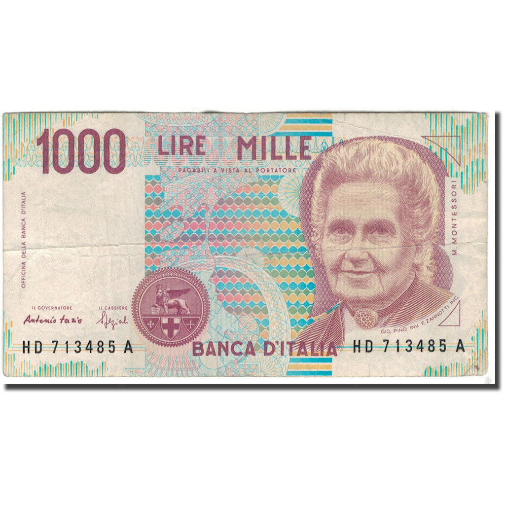 Billet, Italie, 1000 Lire, 1990-10-03, KM:114b, TB