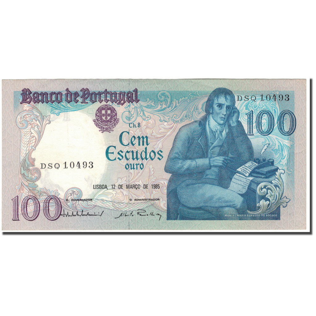 Geldschein, Portugal, 100 Escudos, 1985-03-12, KM:178d, UNZ-