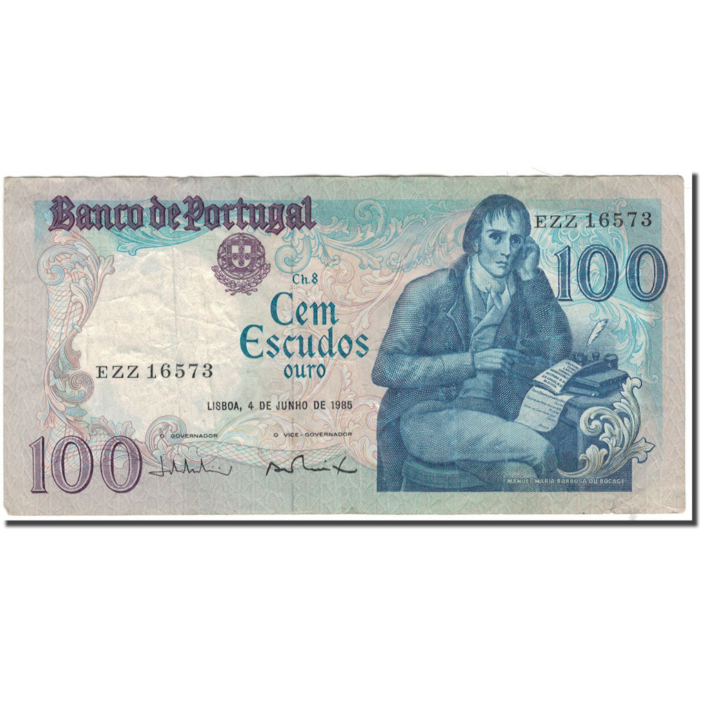 Geldschein, Portugal, 100 Escudos, 1985-06-04, KM:178e, S