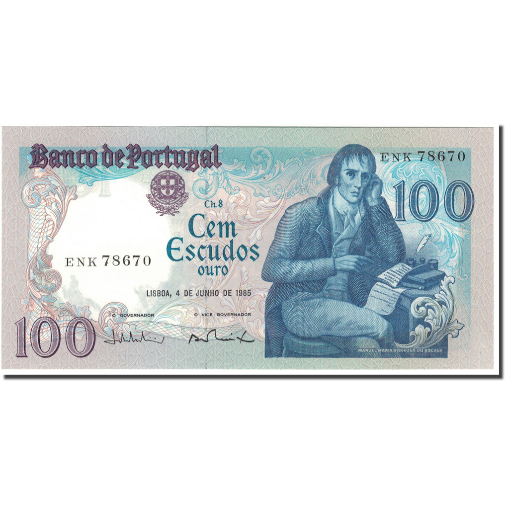Banconote, Portogallo, 100 Escudos, 1985-06-04, KM:178e, FDS