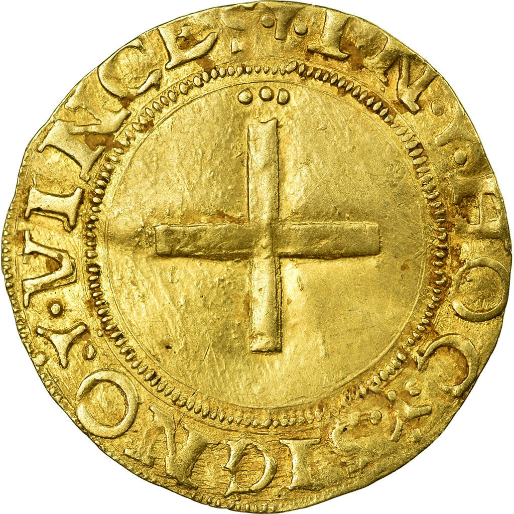 Coin, Portugal, Cruzado, Lisbon, AU(55-58), Gold