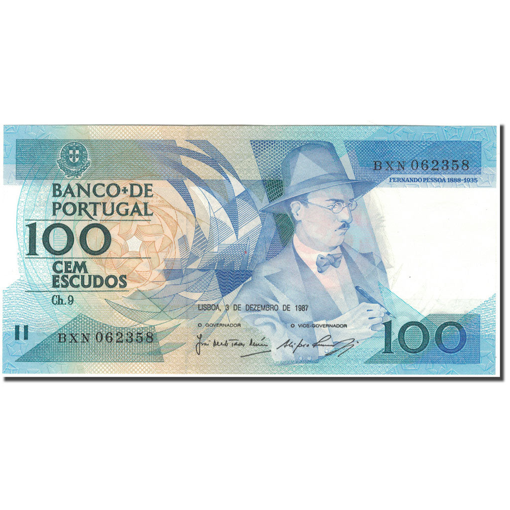 Geldschein, Portugal, 100 Escudos, 1987-12-03, KM:179d, UNZ