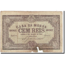 Billet, Portugal, 100 Reis, 1891-08-06, KM:89, B+