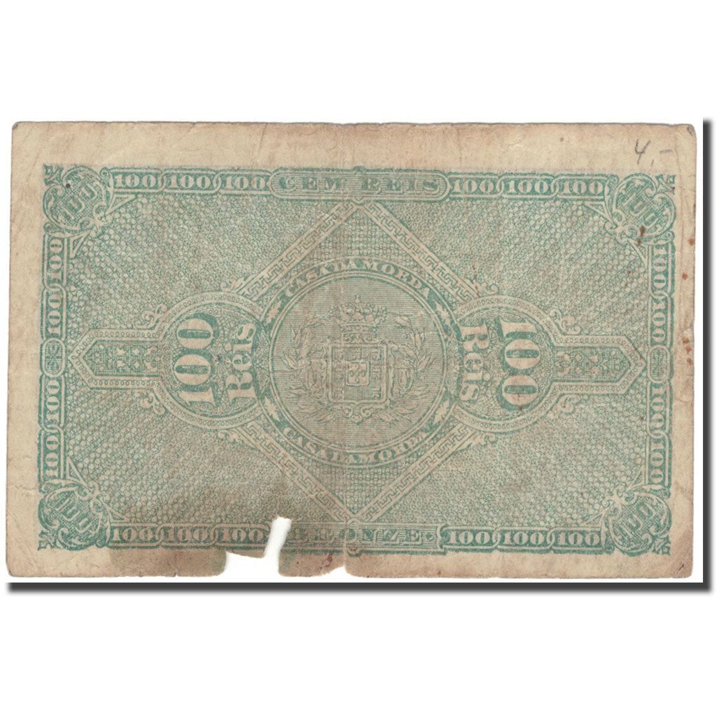 Billet, Portugal, 100 Reis, 1891-08-06, KM:89, B+