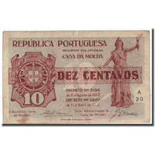 Billet, Portugal, 10 Centavos, 1925, KM:101, TB+
