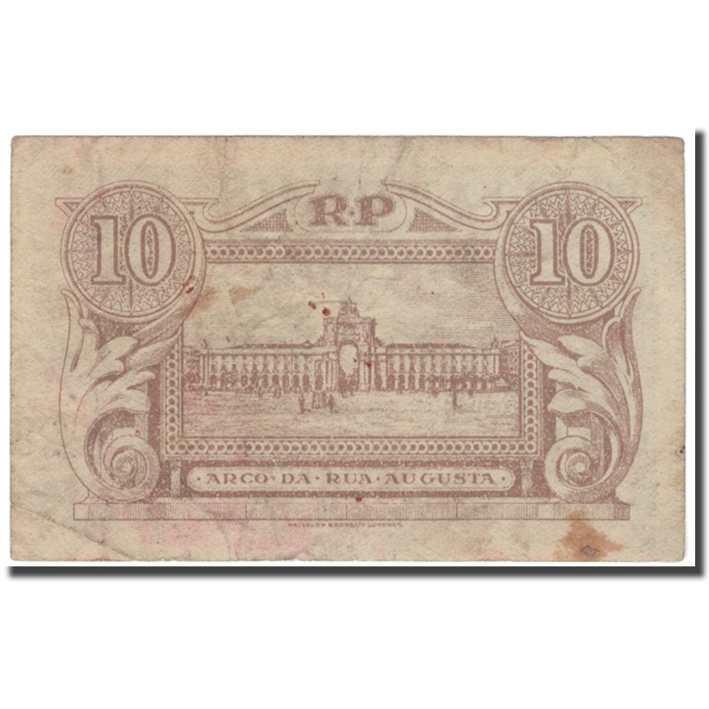 Billet, Portugal, 10 Centavos, 1925, KM:101, TB+