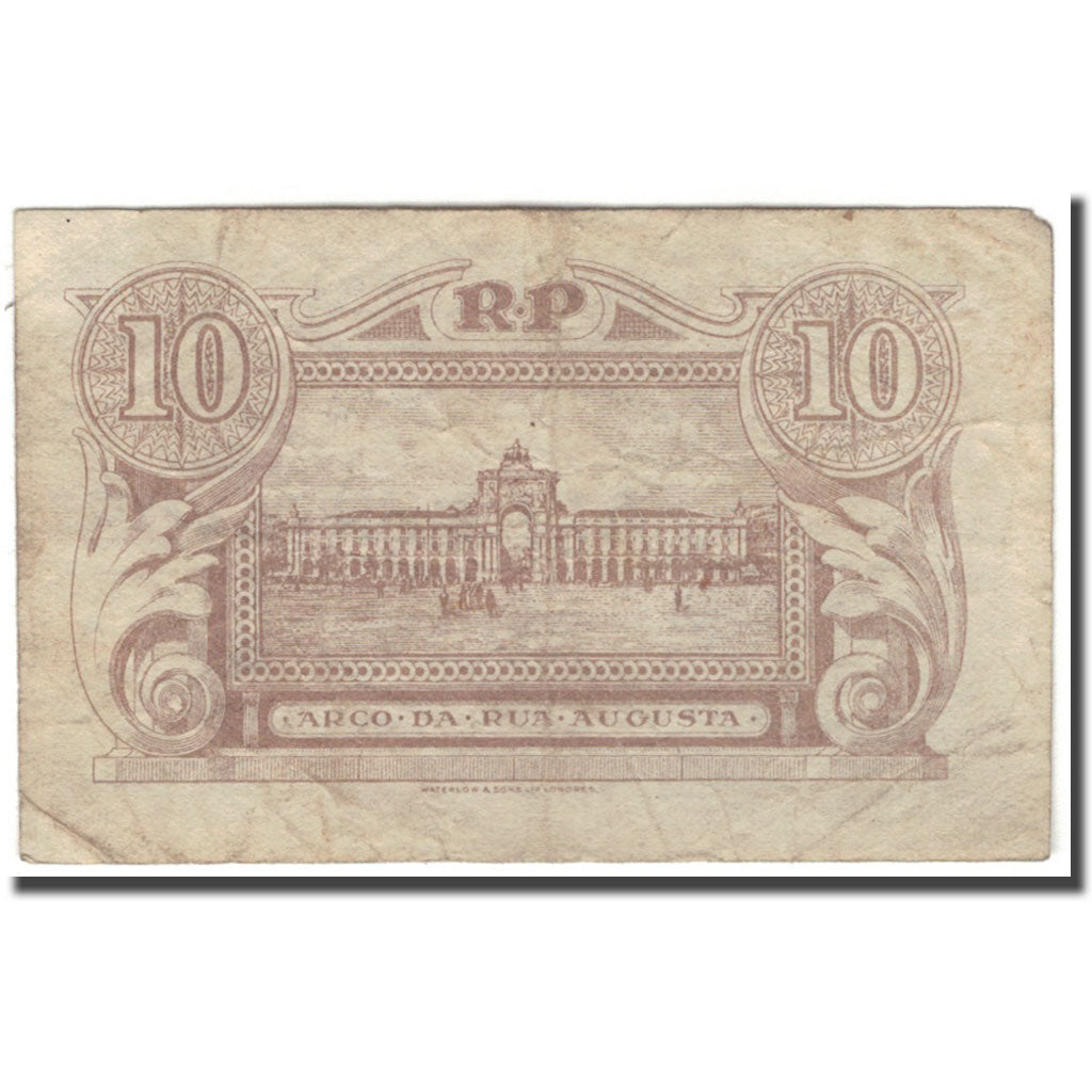 Banknote, Portugal, 10 Centavos, 1925, KM:101, VF(20-25)