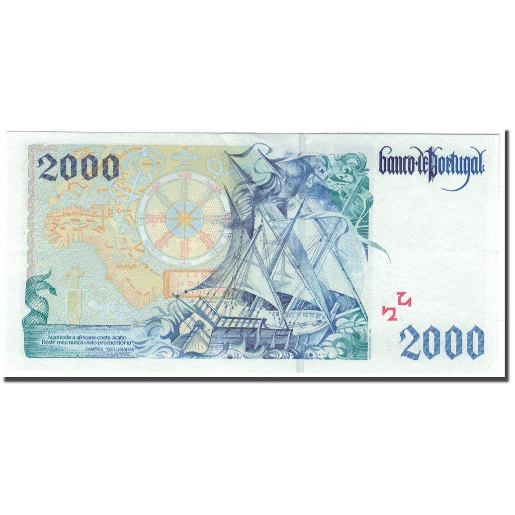 Banknote, Portugal, 2000 Escudos, 2000-11-07, KM:189d, UNC(65-70)