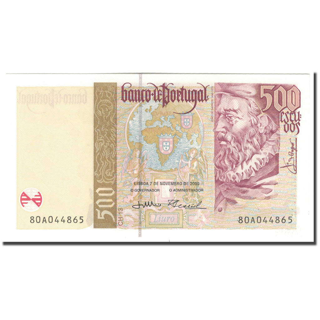 Banknote, Portugal, 500 Escudos, 2000-11-07, KM:187c, UNC(65-70)