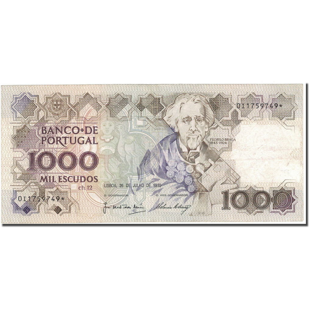 Banknote, Portugal, 1000 Escudos, 1990-07-26, KM:181g, EF(40-45)
