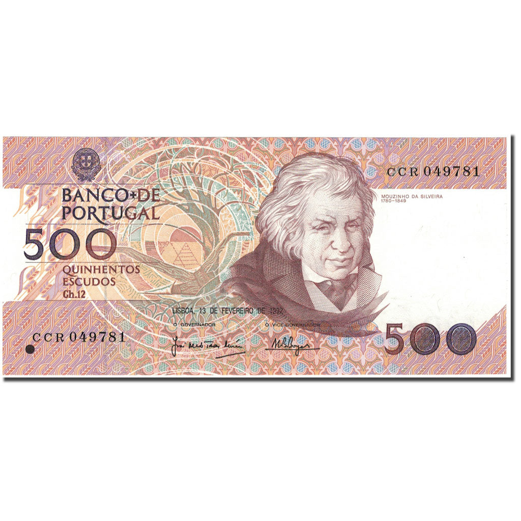 Banknot, Portugal, 500 Escudos, 1992-02-13, KM:180d, UNC(65-70)