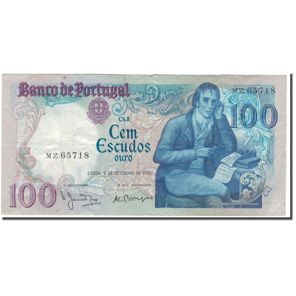 Banconote, Portogallo, 100 Escudos, 1980-09-02, KM:178a, BB
