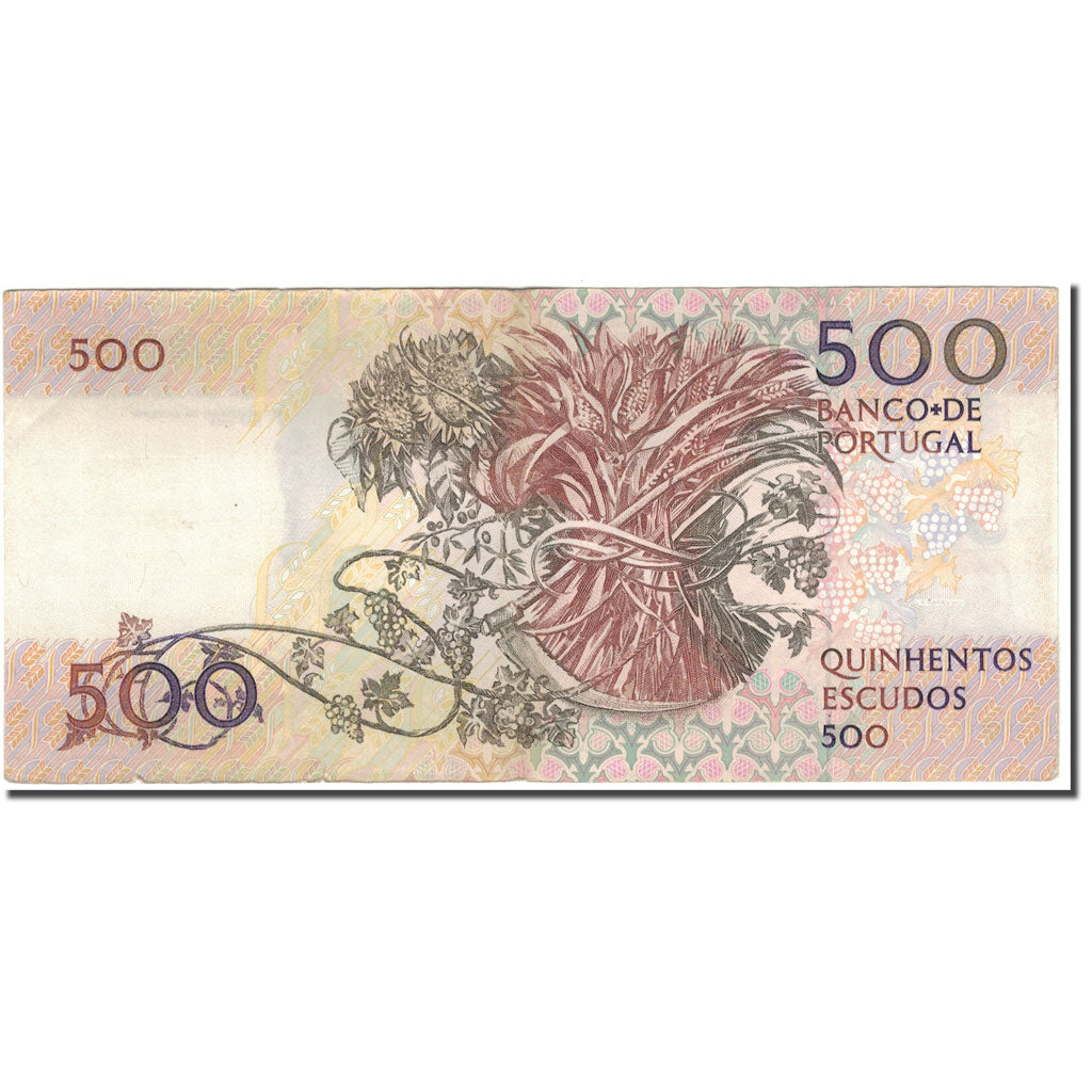 Banknot, Portugal, 500 Escudos, 1988-08-04, KM:180b, UNC(60-62)