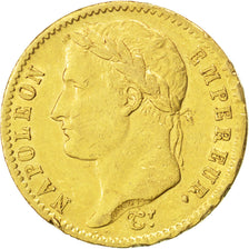 Francia, 20 Francs, 1809, Paris, BB, Oro, KM:695.1, Gadoury:1025