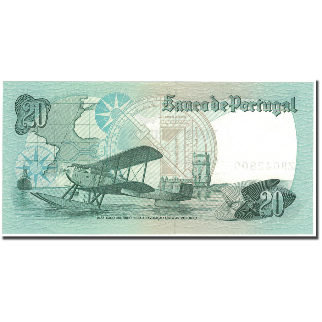 Biljet, Portugal, 20 Escudos, 1978-10-04, KM:176b, NIEUW