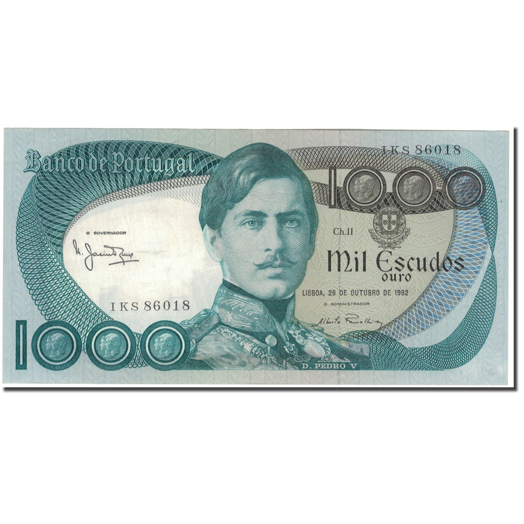 Banknot, Portugal, 1000 Escudos, 1982-10-26, KM:175e, UNC(63)