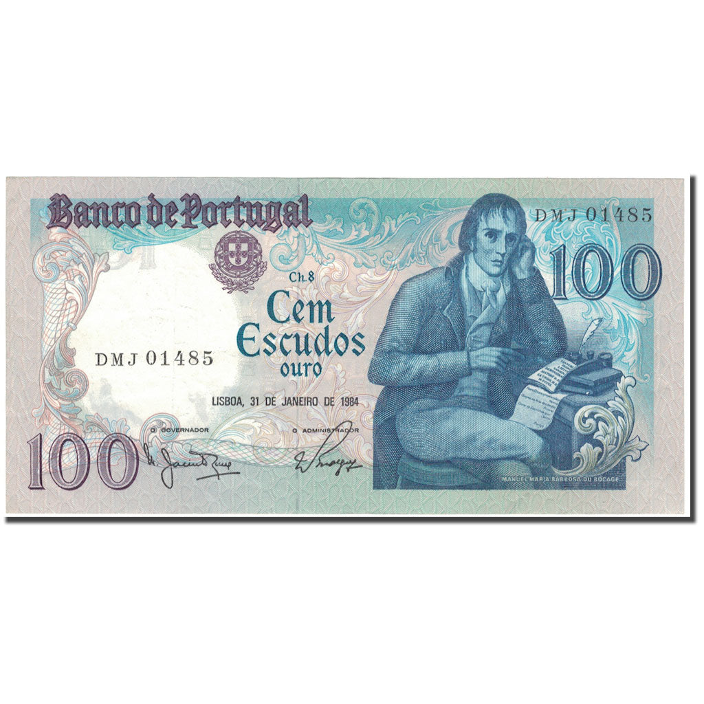 Biljet, Portugal, 100 Escudos, 1984-01-31, KM:178c, SUP