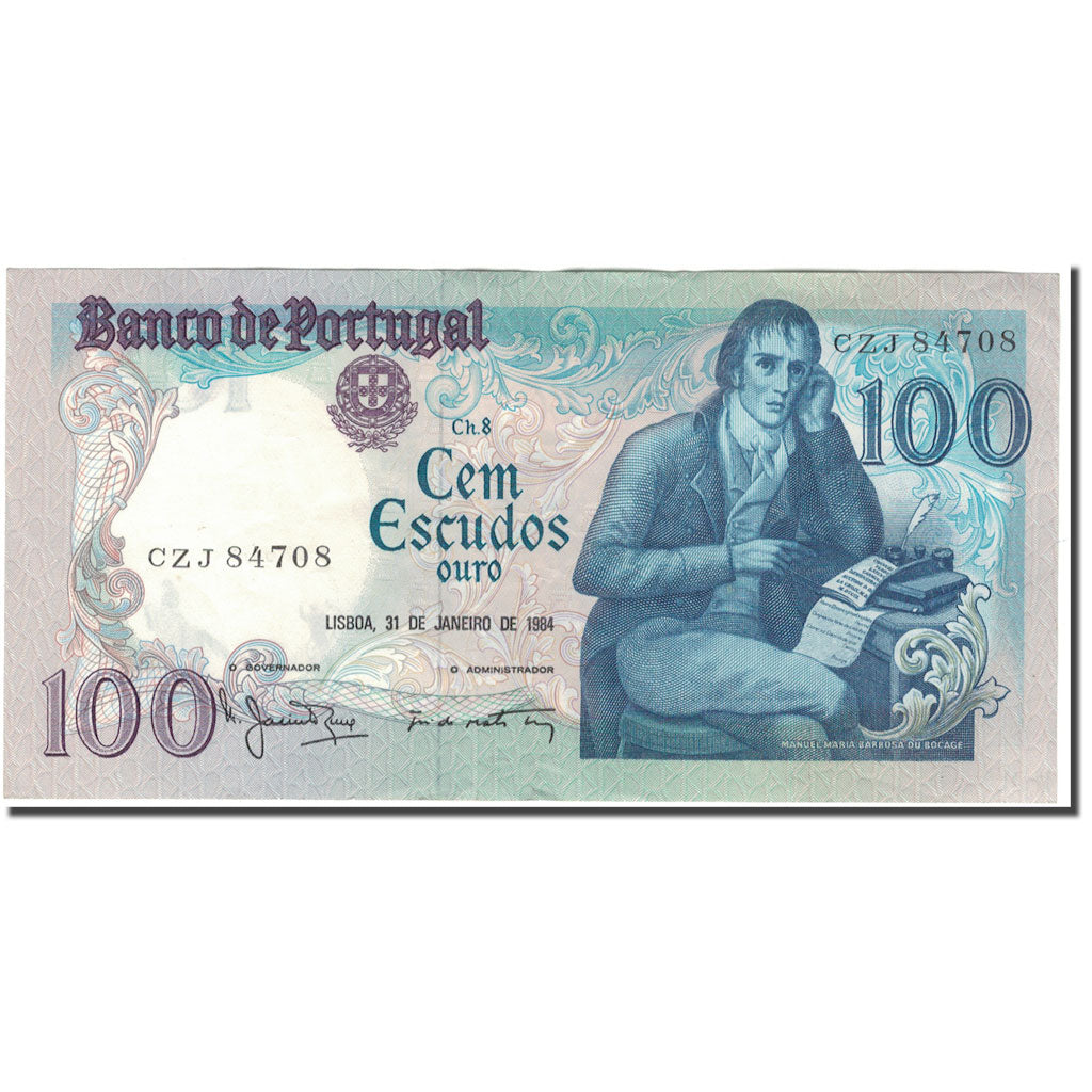Billet, Portugal, 100 Escudos, 1984-01-31, KM:178c, TTB+