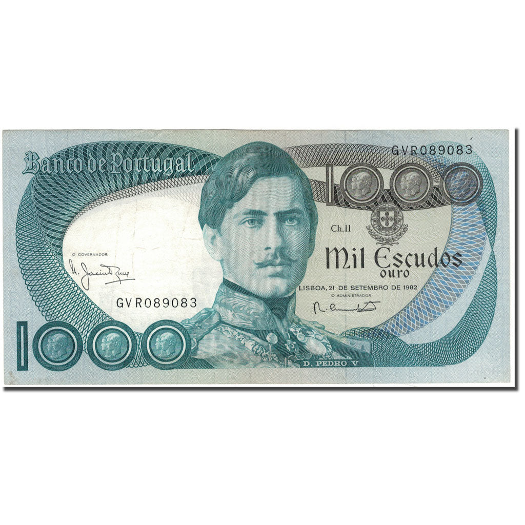 Billet, Portugal, 1000 Escudos, 1982-09-21, KM:175d, TTB+