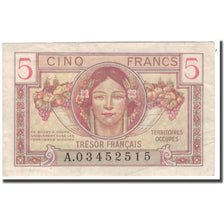 France, 5 Francs, 1947 French Treasury, 1947, AU(50-53), Fayette:29, KM:M6a