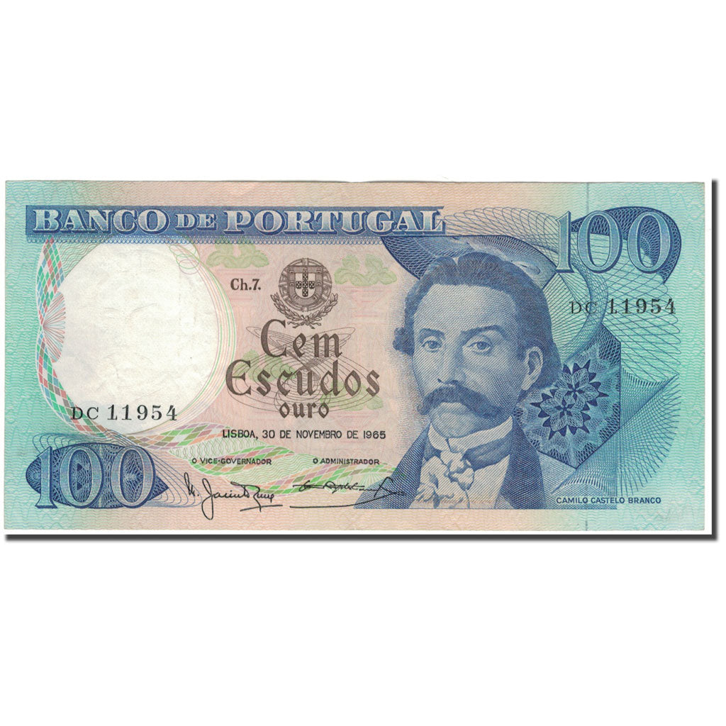 Banknote, Portugal, 100 Escudos, 1965-11-30, KM:169a, AU(50-53)