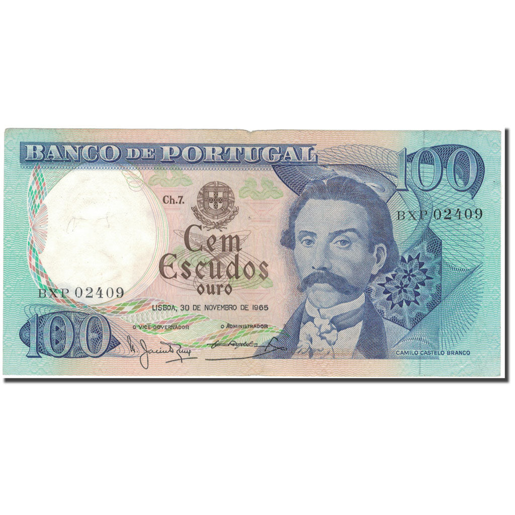 Banknote, Portugal, 100 Escudos, 1965-11-30, KM:169a, EF(40-45)