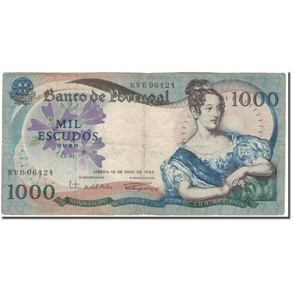 Banconote, Portogallo, 1000 Escudos, 1967-05-19, KM:172a, B
