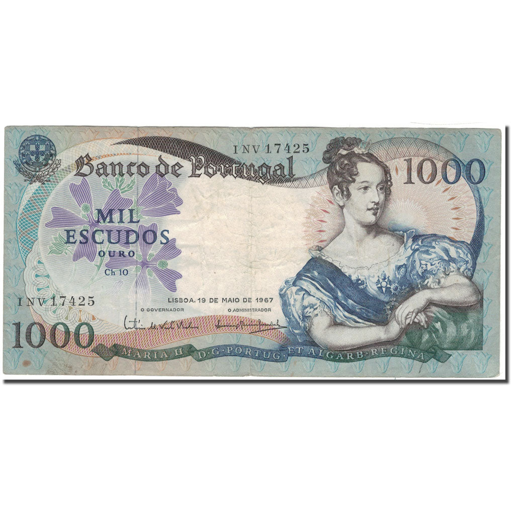 Banknote, Portugal, 1000 Escudos, 1967-05-19, KM:172a, F(12-15)